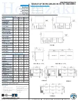 Preview for 2 page of Hoshizaki HWR40A-D Specifications