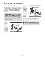 Preview for 10 page of Hotel Fitness HF-XT9800-I Manual