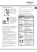 Preview for 3 page of Hotpoint Ariston Aqualtis AQD1171D 69ID Instructions For Installation And Use Manual