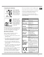 Preview for 3 page of Hotpoint Ariston AQUALTIS AQD970F 69 Instructions For Installation And Use Manual