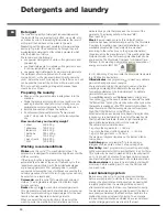 Preview for 10 page of Hotpoint Ariston AQUALTIS AQD970F 69 Instructions For Installation And Use Manual