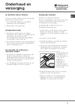 Preview for 21 page of Hotpoint Ariston BF101/B/HA User Manual