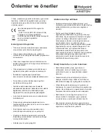 Preview for 7 page of Hotpoint Ariston BOZ 3020 HA Operating Instructions Manual