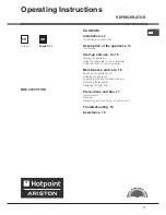 Preview for 11 page of Hotpoint Ariston BOZ 3020 HA Operating Instructions Manual