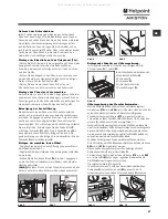 Preview for 47 page of Hotpoint Ariston CAWD 129 Instructions For Use Manual