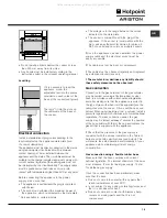 Preview for 15 page of Hotpoint Ariston CG64SG1 AG /HA Operating Instructions Manual