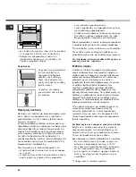 Preview for 48 page of Hotpoint Ariston CG64SG1 AG /HA Operating Instructions Manual