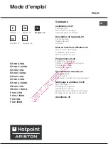 Preview for 25 page of Hotpoint Ariston F 89.1 IX/XA Operating Instructions Manual