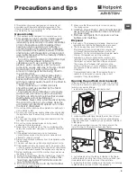 Preview for 5 page of Hotpoint Ariston FDG 962 Instructions For Use Manual