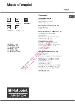 Preview for 27 page of Hotpoint Ariston FQ 103 GP.1 /HA Installation Manual