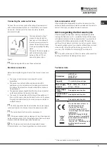 Preview for 3 page of Hotpoint Ariston LFF 815 Operating Instructions Manual