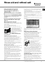 Preview for 9 page of Hotpoint Ariston LFF 815 Operating Instructions Manual