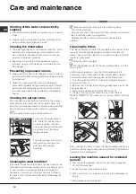 Preview for 10 page of Hotpoint Ariston LFF 815 Operating Instructions Manual