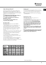 Preview for 31 page of Hotpoint Ariston LFF 815 Operating Instructions Manual