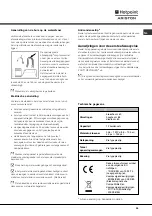 Preview for 39 page of Hotpoint Ariston LFF 815 Operating Instructions Manual