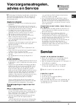 Preview for 47 page of Hotpoint Ariston LFF 815 Operating Instructions Manual