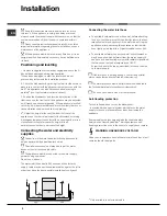 Preview for 2 page of Hotpoint Ariston LFF 8214 Operating Instructions Manual