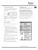 Preview for 3 page of Hotpoint Ariston LFF 8214 Operating Instructions Manual