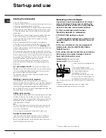 Preview for 6 page of Hotpoint Ariston LFF 8214 Operating Instructions Manual