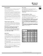 Preview for 7 page of Hotpoint Ariston LFF 8214 Operating Instructions Manual