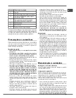 Preview for 27 page of Hotpoint Ariston PC 604 /HA Operating Instructions Manual