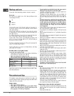 Preview for 22 page of Hotpoint Ariston TD 640 S (SL) IX/HA Operating Instructions Manual