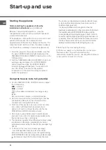 Preview for 12 page of Hotpoint Ariston UPS 1721 F/HA Operating Instructions Manual