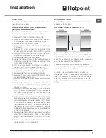 Preview for 7 page of Hotpoint 60HGP Operating Instructions Manual