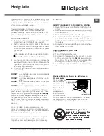 Preview for 13 page of Hotpoint 60HGP Operating Instructions Manual