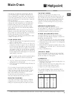 Preview for 15 page of Hotpoint 60HGP Operating Instructions Manual