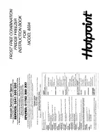 Hotpoint 8594 Instruction Book preview