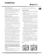 Preview for 27 page of Hotpoint AHP37X Instructions For Installation And Use Manual