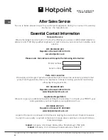 Preview for 32 page of Hotpoint AHP37X Instructions For Installation And Use Manual