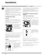 Preview for 2 page of Hotpoint AQUALTIS AQD1170F 697 E Instructions For Installation And Use Manual