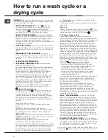 Preview for 8 page of Hotpoint AQUALTIS AQM8D 69 I Instructions For Installation And Use Manual