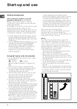 Preview for 12 page of Hotpoint BF 3022 NF Operating Instructions Manual