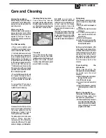 Preview for 13 page of Hotpoint BFV620 Instructions For Installation And Use Manual