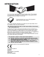 Preview for 3 page of Hotpoint BS41X Instructions For Installation And Use Manual