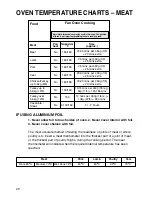 Preview for 20 page of Hotpoint BS41X Instructions For Installation And Use Manual