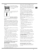 Preview for 21 page of Hotpoint C35SP6R /HA S Operating Instructions Manual