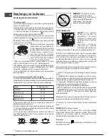 Preview for 60 page of Hotpoint CP 65 SP2/HA S Operating Instructions Manual