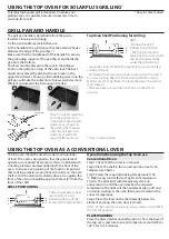 Preview for 12 page of Hotpoint DD2540IX Instructions For Installation And Use Manual