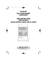 Hotpoint DWF30 User And Installation Instructions Manual preview