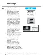 Preview for 2 page of Hotpoint DX 1032 CX S Instructions For Installation And Use Manual