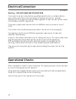 Preview for 38 page of Hotpoint EG94 Instructions For Installation And Use Manual