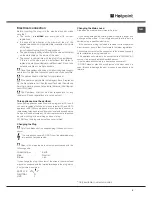 Preview for 5 page of Hotpoint EXPERIENCE FDLET 31020 Operating Instructions Manual