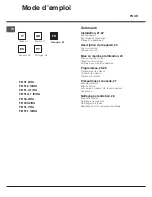 Preview for 20 page of Hotpoint FB 51 A.1 IX/HA Operating Instructions Manual