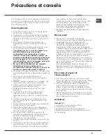 Preview for 27 page of Hotpoint FB 51 A.1 IX/HA Operating Instructions Manual