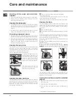 Preview for 14 page of Hotpoint FDEF 33121 EXPERIENCE Operating Instructions Manual