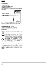 Preview for 42 page of Hotpoint FP 1005 AX0 Operating Instructions Manual